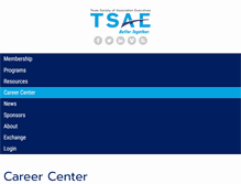 Tablet Screenshot of careers.tsae.org