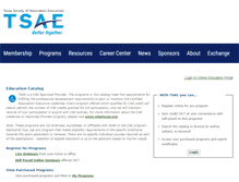 Tablet Screenshot of education.tsae.org